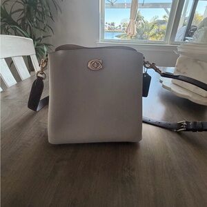 Coach Gray Leather Crossbody Bag